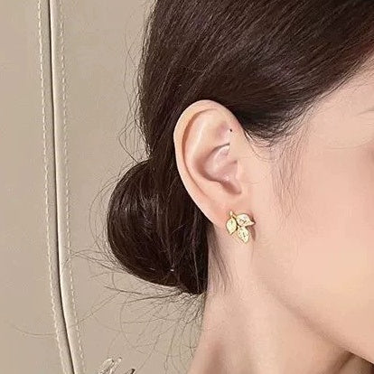Gold & Silver Leaf Earrings