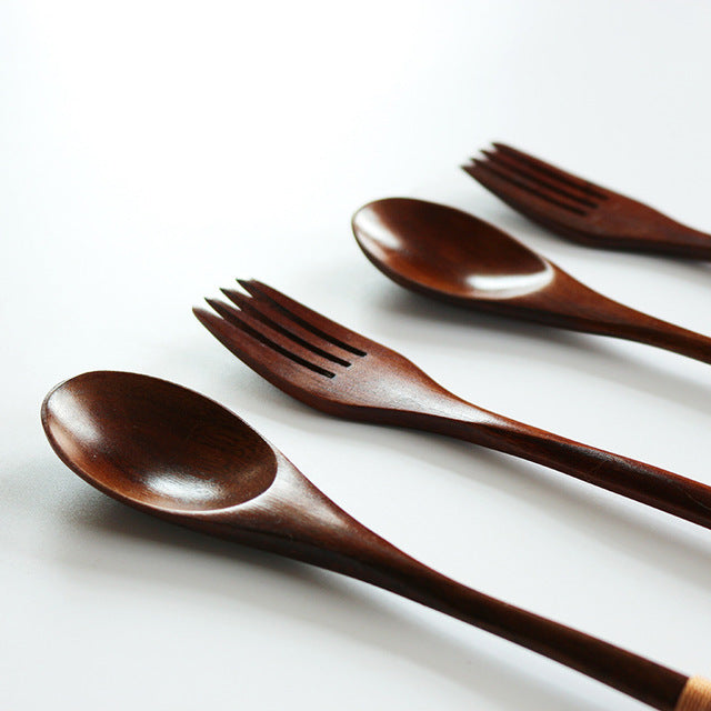 Handcrafted Ironwood & Nanmu Wooden Spoon