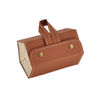 Foldable PU Leather Sunglass Case, Holds 5 Pairs for Travel