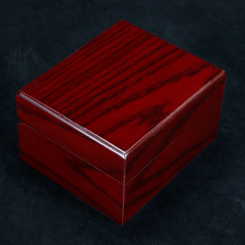 Mahogany Wood Grain Jewelry Display Box