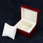 Mahogany Wood Grain Jewelry Display Box