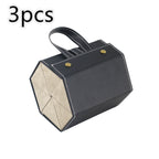 Foldable PU Leather Sunglass Case, Holds 5 Pairs for Travel