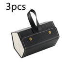 Foldable PU Leather Sunglass Case, Holds 5 Pairs for Travel
