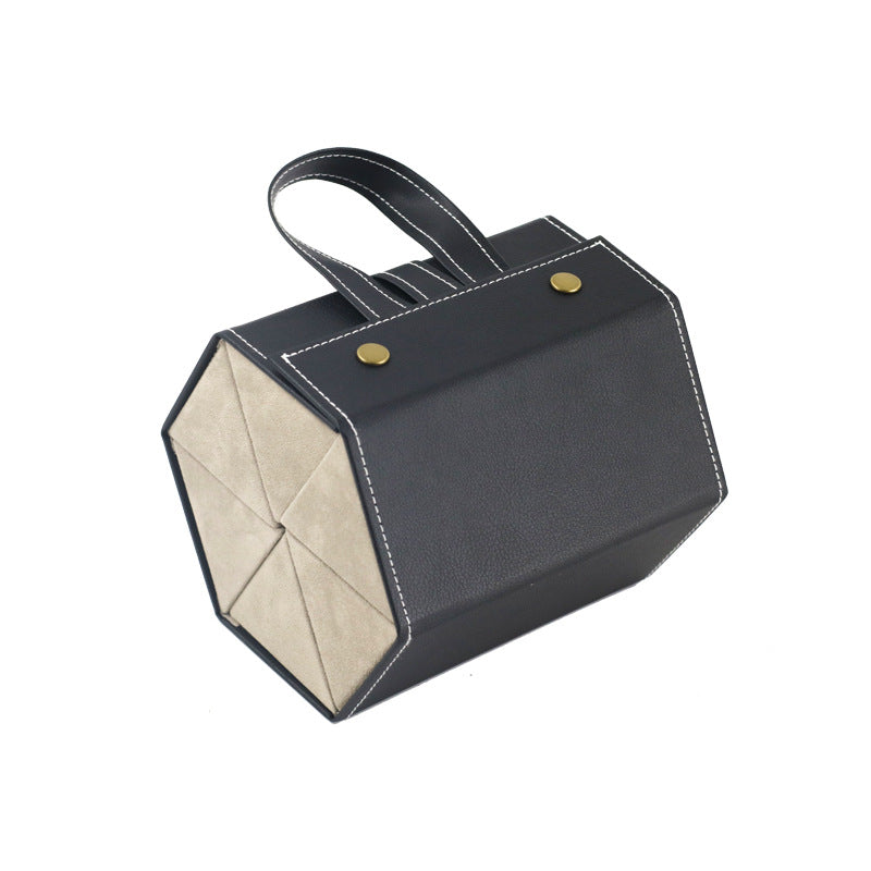 Foldable PU Leather Sunglass Case, Holds 5 Pairs for Travel