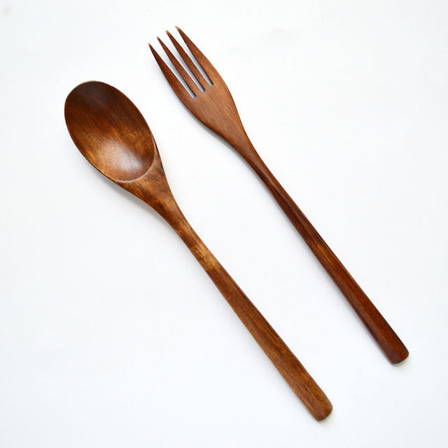 Handcrafted Ironwood & Nanmu Wooden Spoon