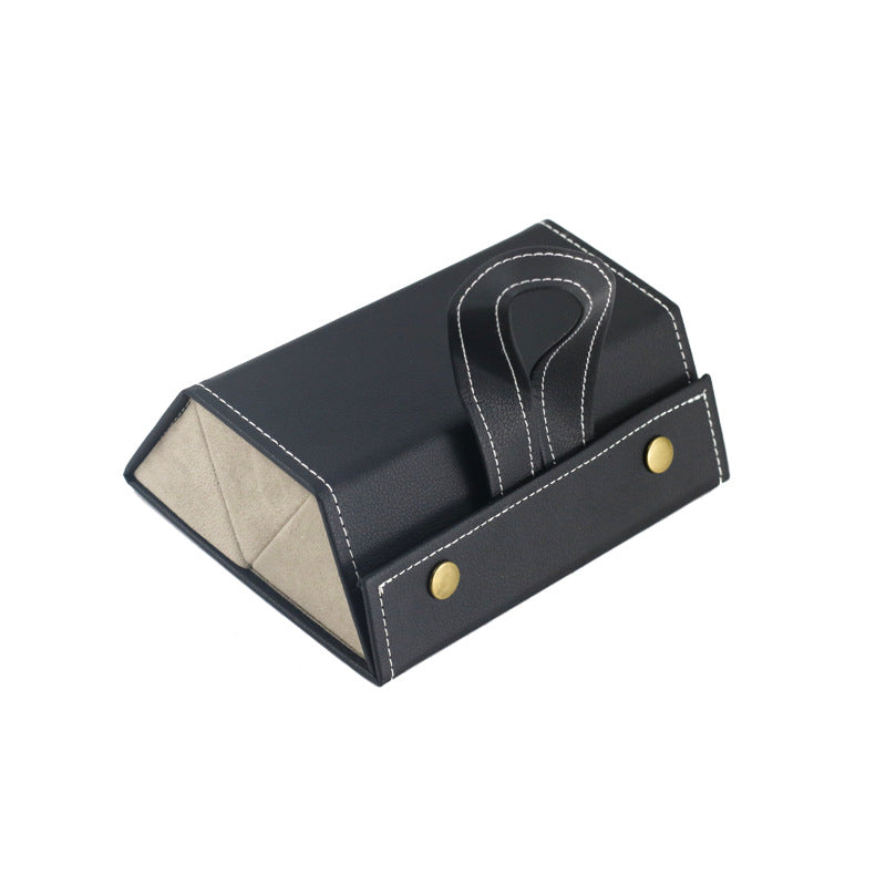 Foldable PU Leather Sunglass Case, Holds 5 Pairs for Travel