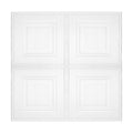 3D Self-Adhesive Wall Stickers, White Wood Plank Design