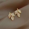 Gold & Silver Leaf Earrings