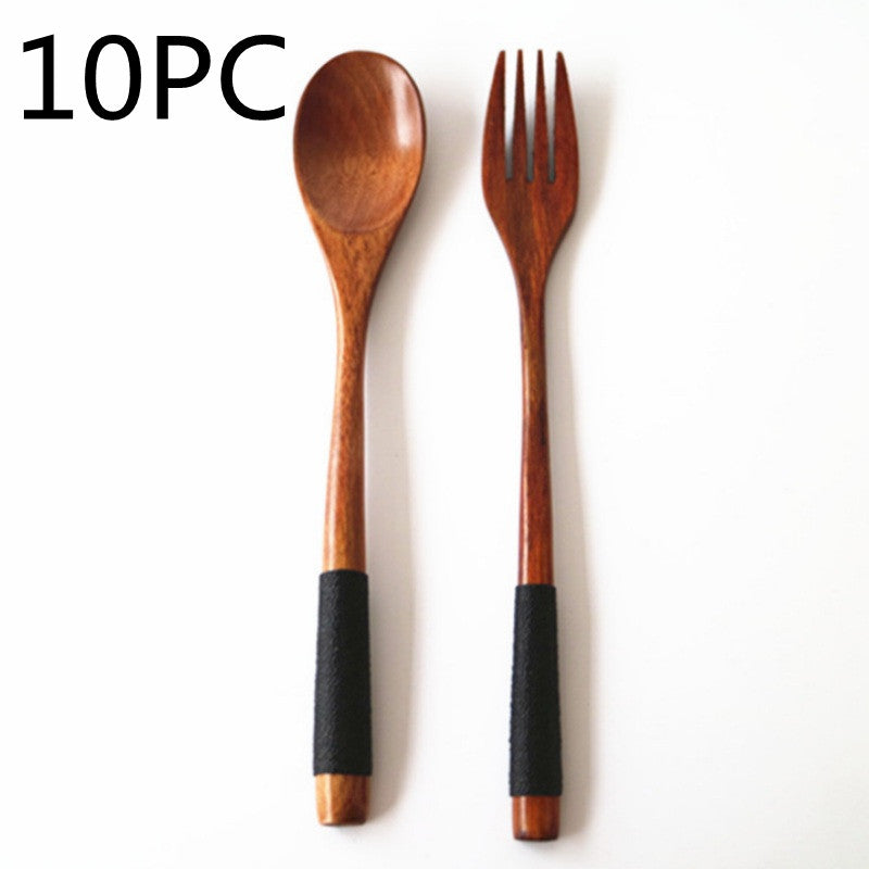 Handcrafted Ironwood & Nanmu Wooden Spoon