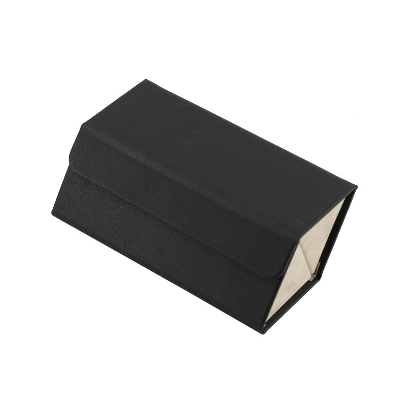 Foldable PU Leather Sunglass Case, Holds 5 Pairs for Travel