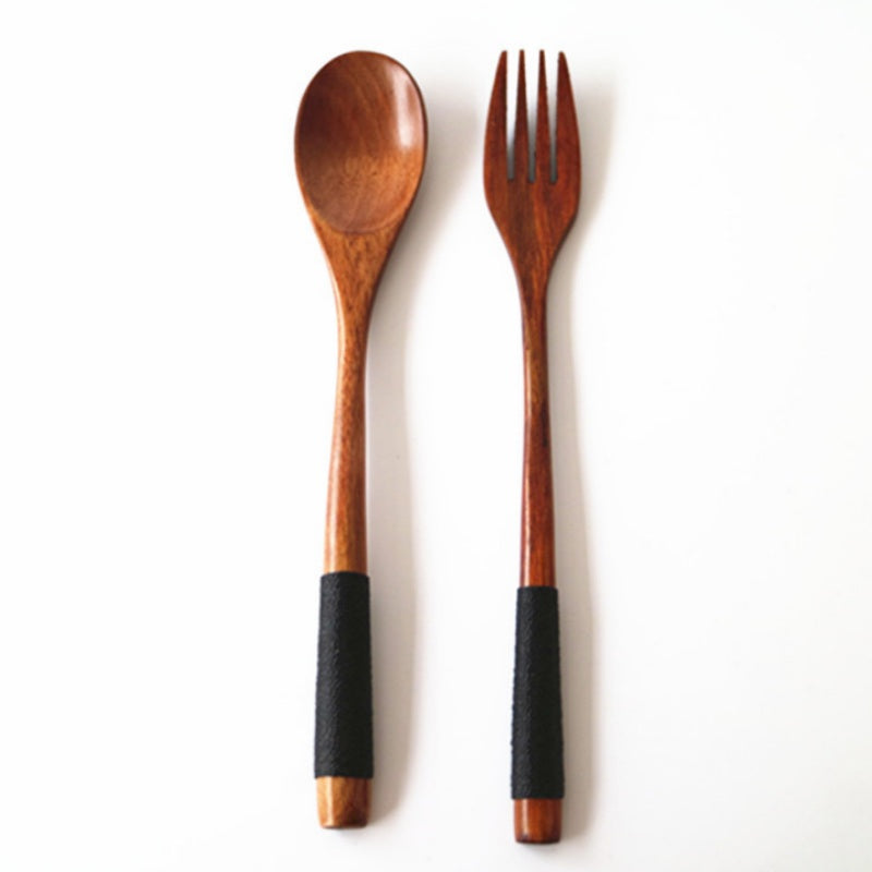 Handcrafted Ironwood & Nanmu Wooden Spoon