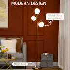 Gold 3-Light Floor Lamp