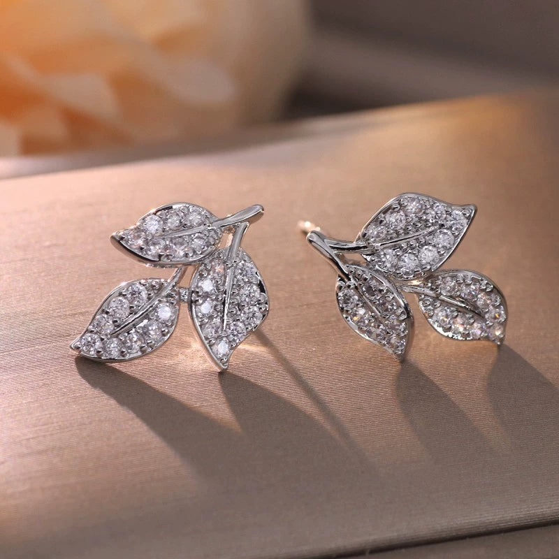Gold & Silver Leaf Earrings