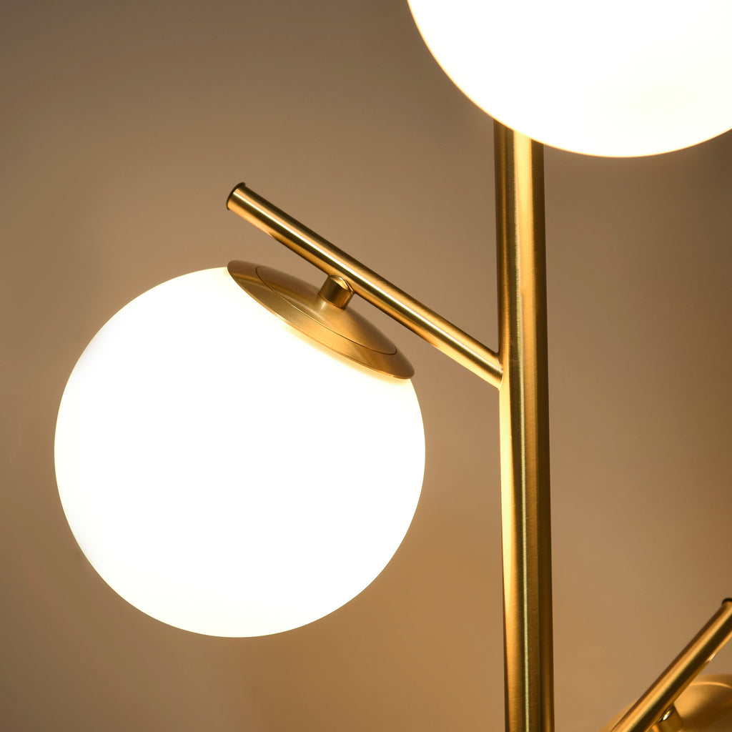 Gold 3-Light Floor Lamp