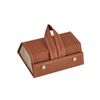 Foldable PU Leather Sunglass Case, Holds 5 Pairs for Travel