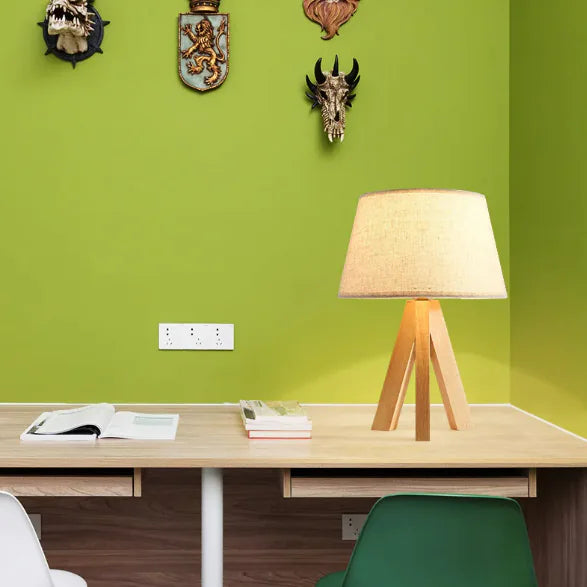 Modern Wood Tripod Light
