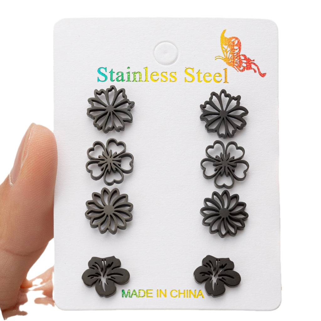 Gold & Rose Gold Simulated Stud Earrings