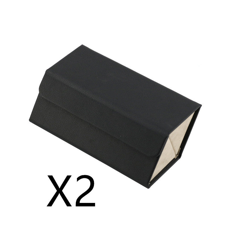 Foldable PU Leather Sunglass Case, Holds 5 Pairs for Travel