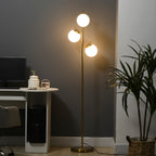Gold 3-Light Floor Lamp