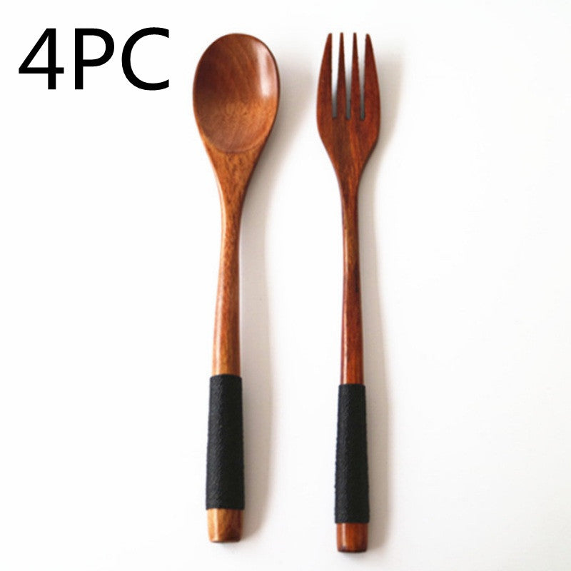 Handcrafted Ironwood & Nanmu Wooden Spoon