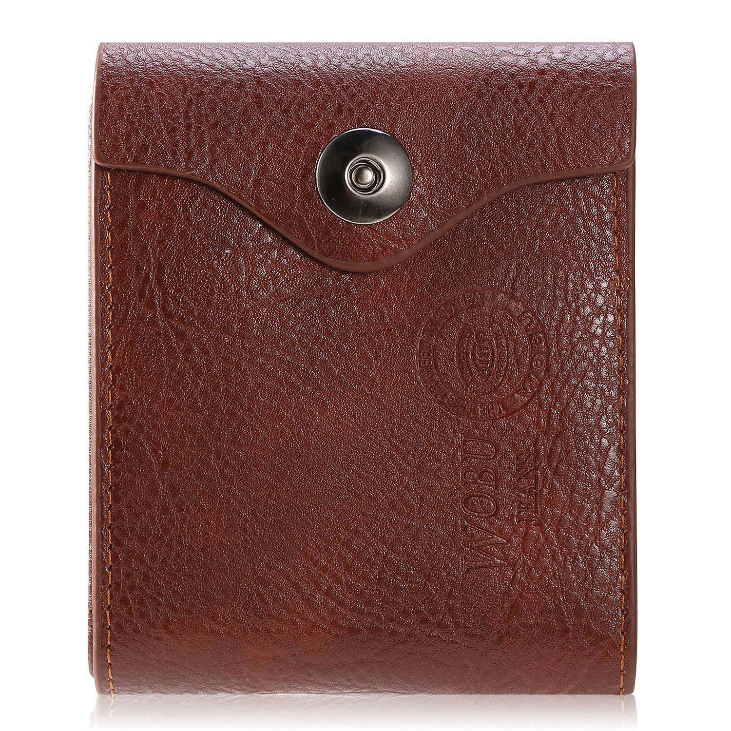 Slim PU Leather Wallet with RFID Blocking