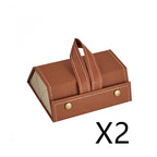 Foldable PU Leather Sunglass Case, Holds 5 Pairs for Travel