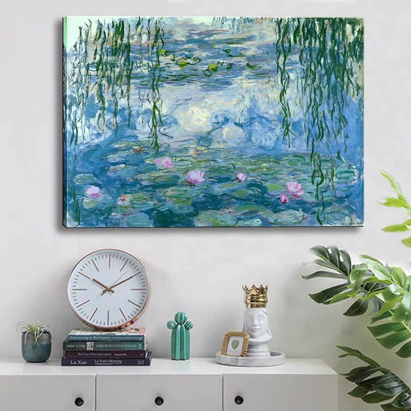 Monet's Water Lilies Canvas - Timeless Art Print for Wall Decor