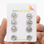 Gold & Rose Gold Simulated Stud Earrings